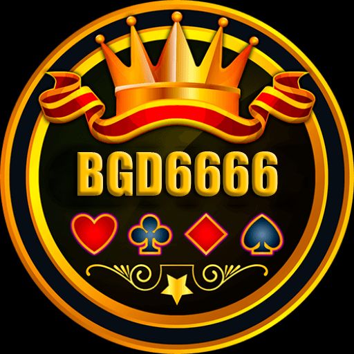 BGD6666 themed cartoon characters with coins, mobile phone, and casino-style background
